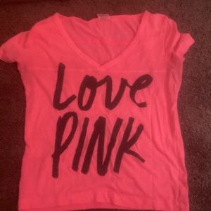 Victoria secret shirt hot pink